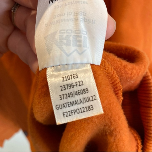 Mens REI Co Op Crew Neck Sweatshirt Orange XXXL - Picture 5 of 6